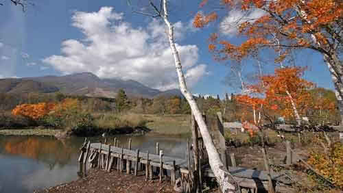 Myoko Ikenotaira Autumn Scenery at Imori Pond