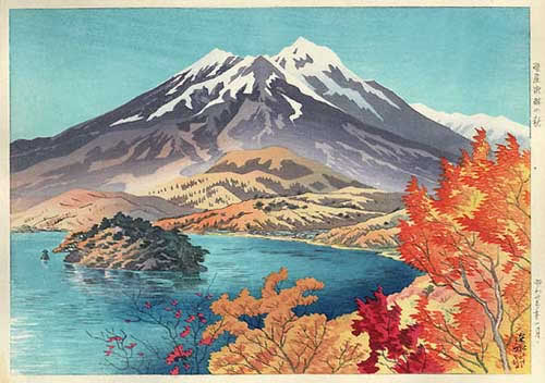 Autumn by Lake Nojiri, by Ito Shinsui (1948)