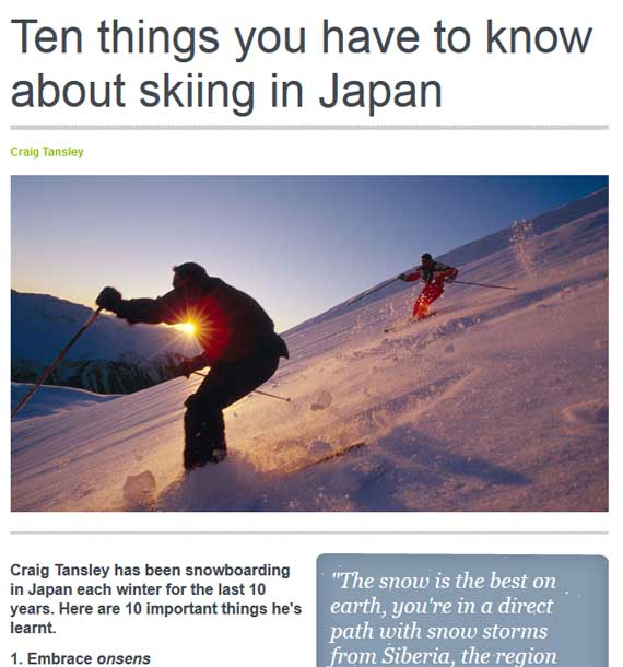 Ten things you have to know about skiing in Japan - Myoko Nagano